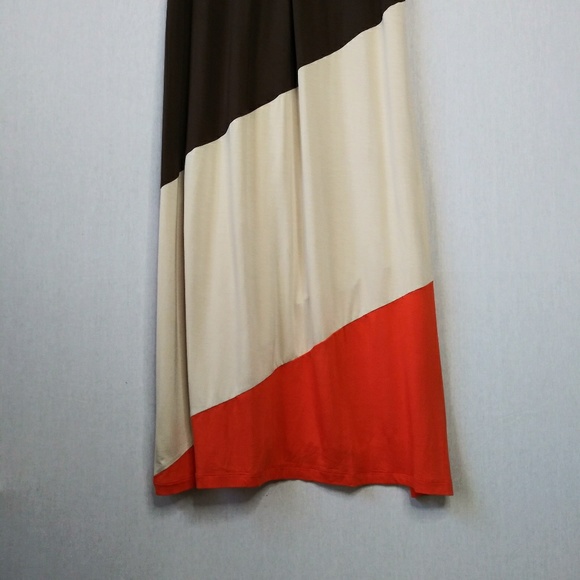 Boston Proper Tri-Color Maxi Dress - Picture 2 of 6